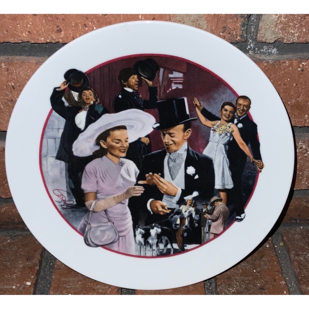 Avon Images of Hollywood Easter Parade Collector Plate 1986 MGM Fred Astaire